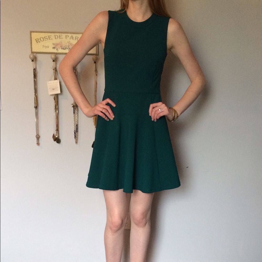 Emerald Green Madewell Skater Dress