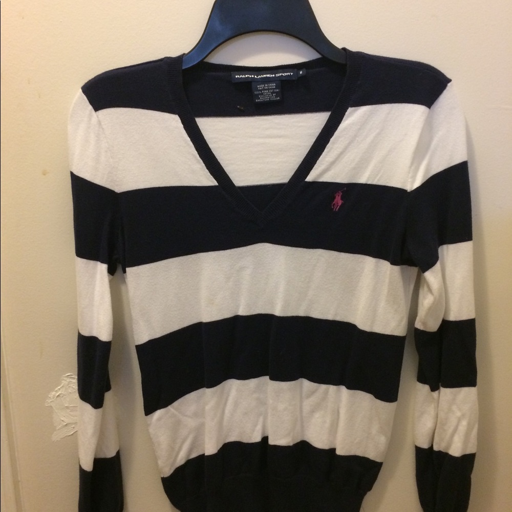 Womens Ralph Lauren L/S Polo Sweater Size M