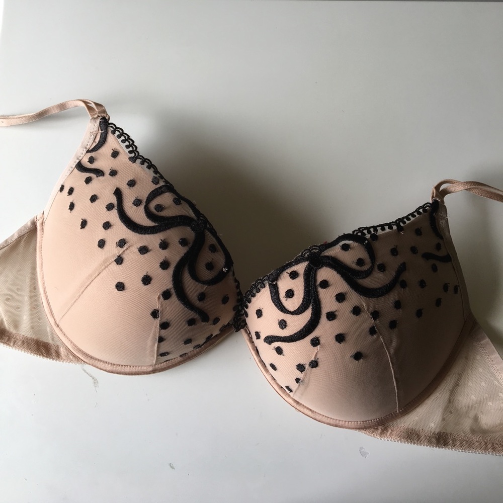 Nude w\ black detailing Push-up multiway Aerie Bra