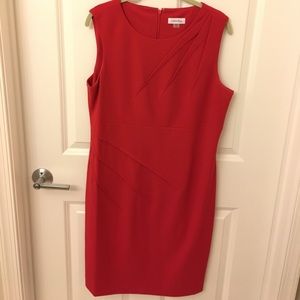 Red Calvin Klein dress size 14