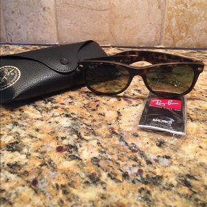RayBan New Wayfarer polarized sunglasses
