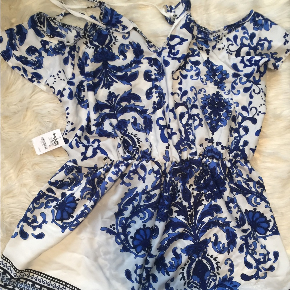 Blue and White Romper From CR