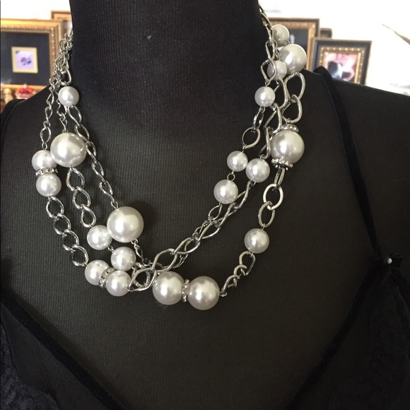 White House Black Market Jewelry - White House Black Market Faux pearl Necklace.