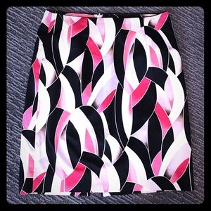 Patterned Pencil Skirt- like new!