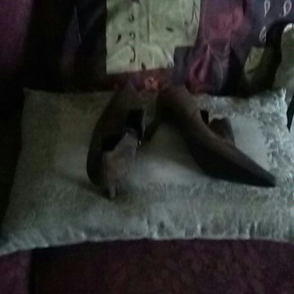 Suede knee-high boots