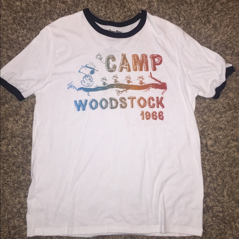 Mens Peanuts Camp Woodstock Tee