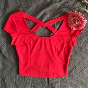 Pink Charlotte Russe Crop Top