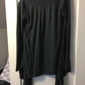 Lululemon gray/bl thin long sweater wrap Sz S