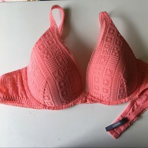 Pink aerie bra full coverage