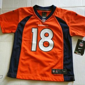 NWT KIDS P. MANNING BRONCOS JERSEY, M(5/6)