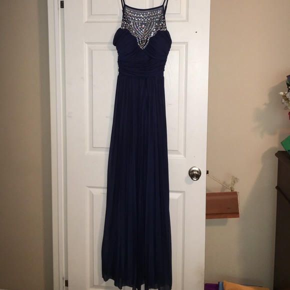 Navy Blue Prom Dress - Picture 1 of 8