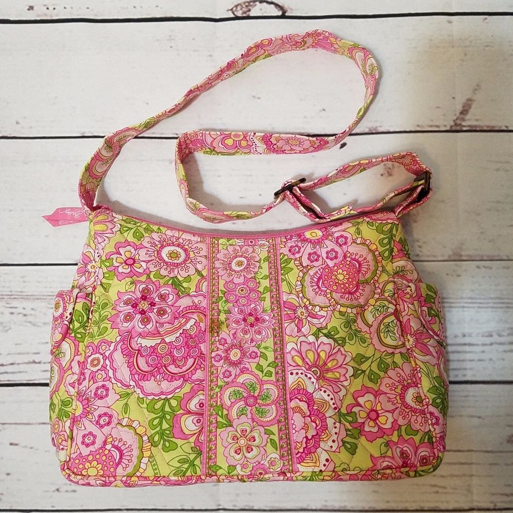 Vera Bradley Petal Pink On The Go Crossbody Bag - Picture 1 of 5
