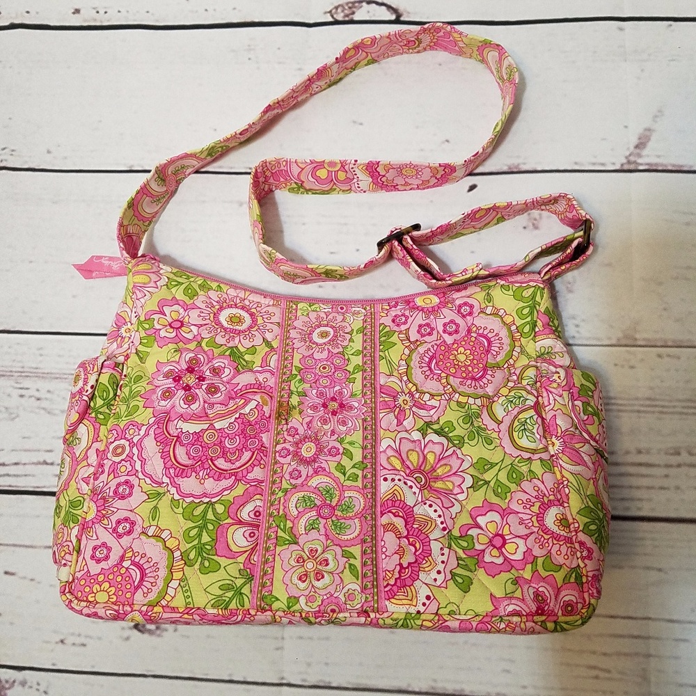 Vera Bradley Petal Pink On The Go Crossbody Bag - Picture 2 of 5
