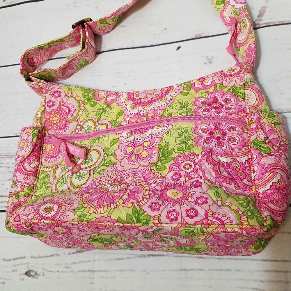 Vera Bradley Petal Pink On The Go Crossbody Bag - Picture 4 of 5
