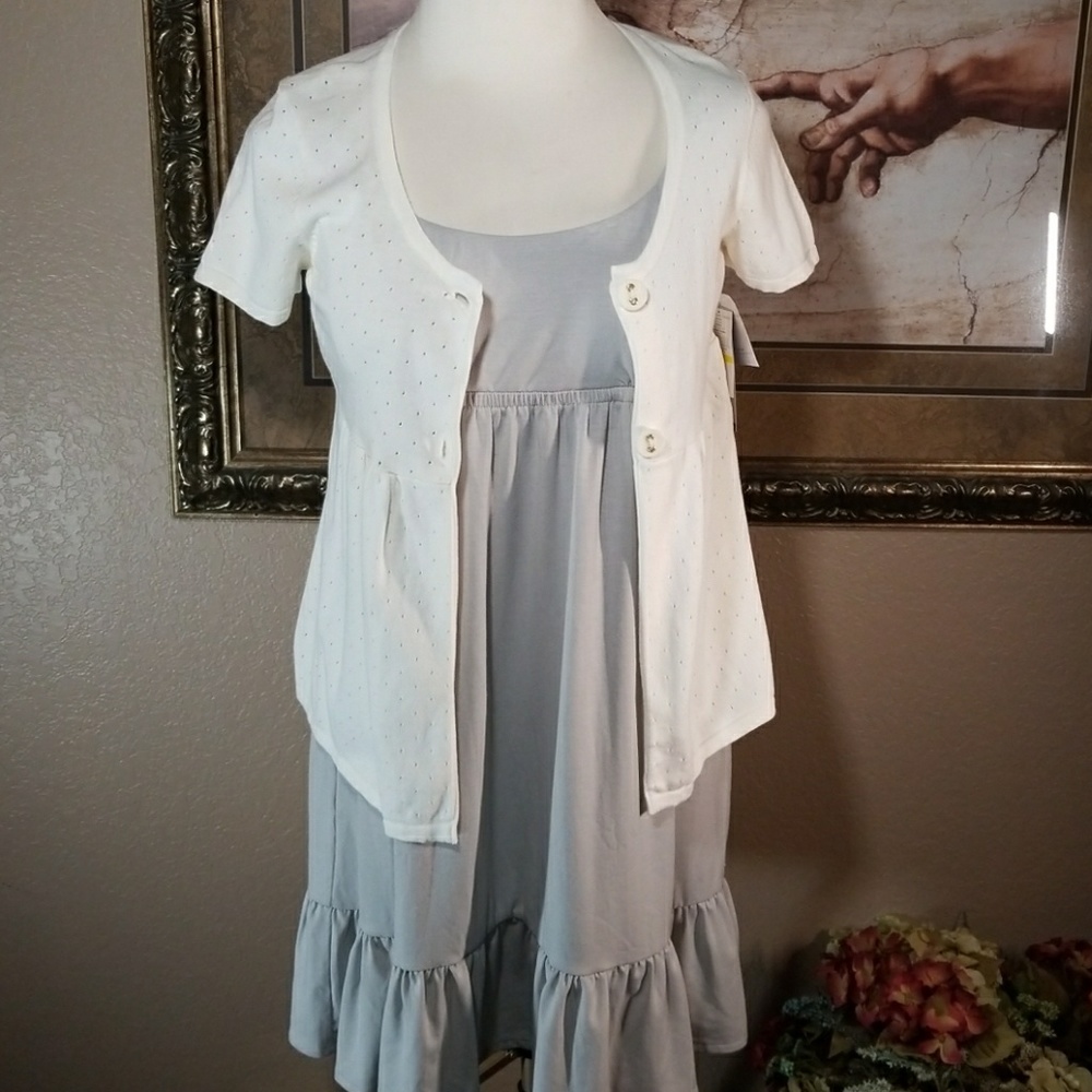 Ann Taylor Loft  Grey Dress