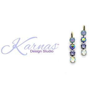 💎AMETHYST RAINBOW 4-Stone Crystal Drop Earrings