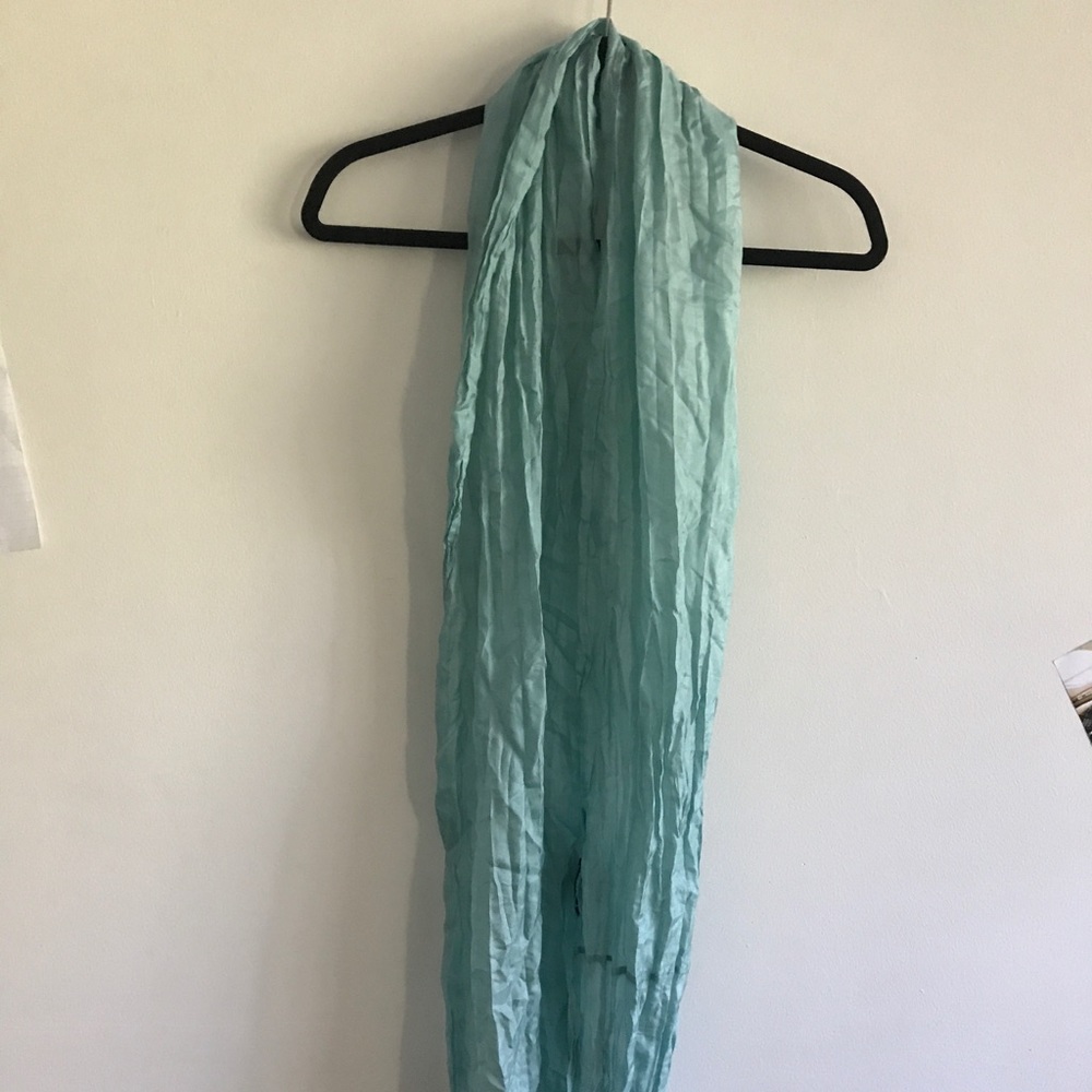 Light Blue Elieen Fisher Silk Scarf