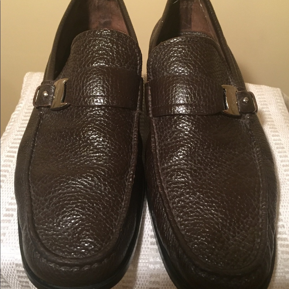 Salvatore Ferragamo brown loafers