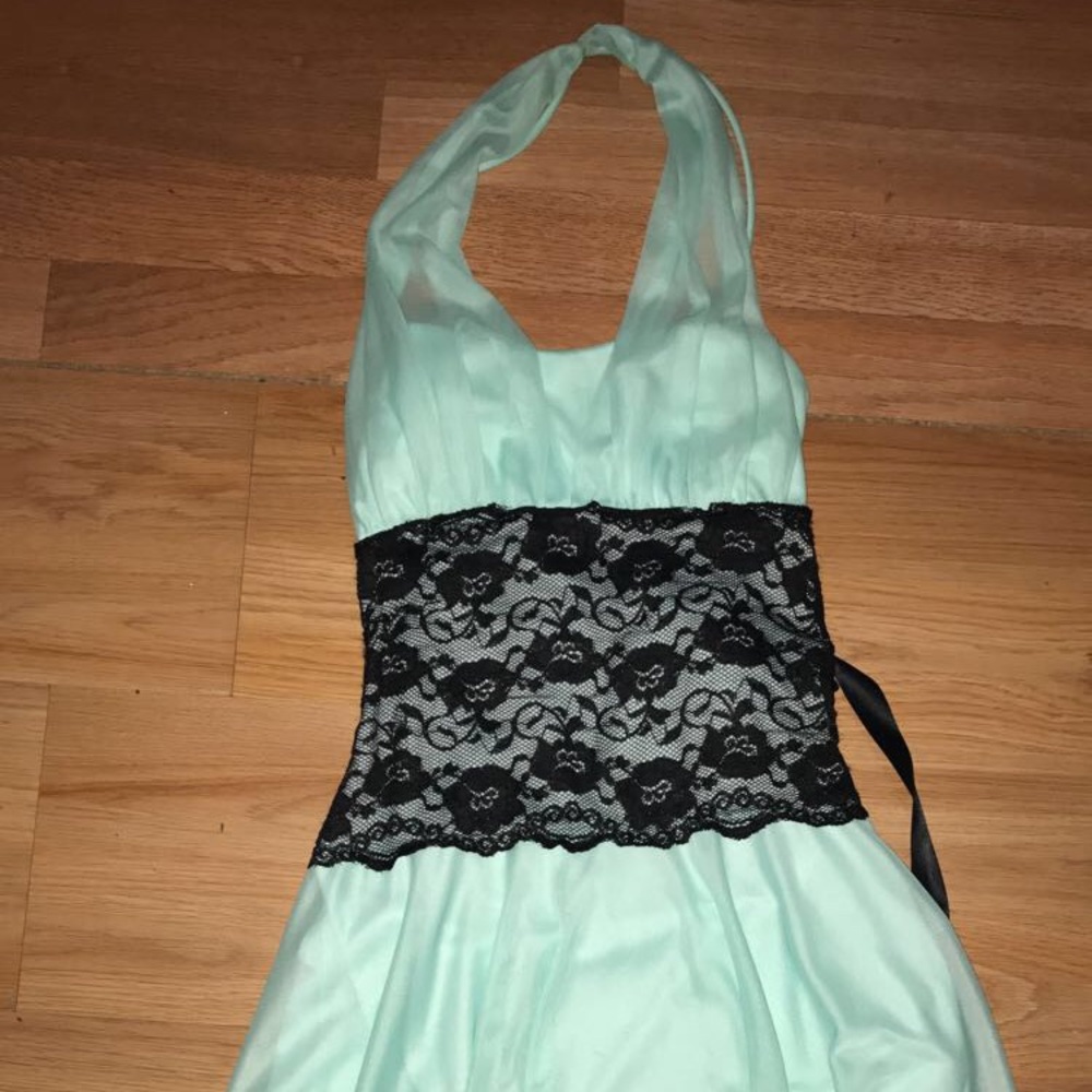 Deb dress teal blue