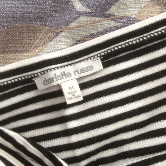 White and black strapless dress - Picture 3 of 3