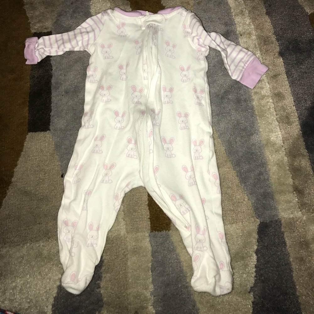 Footed bunny pjs