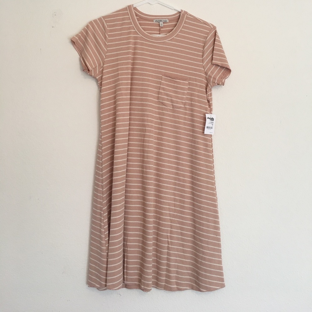 Ribbed t shirt dress. NWT