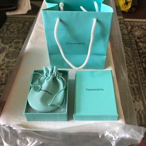 Brand New Tiffany & Co. 2 Heart Necklace 18 in.