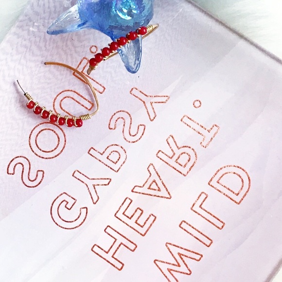 . {GOLD CLIMBERS} Spanish 14K gold + bead earrings - Picture 7 of 8