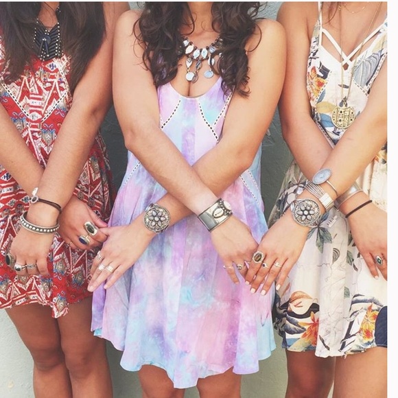 LF Tie Dye Summer Dress - Picture 2 of 7