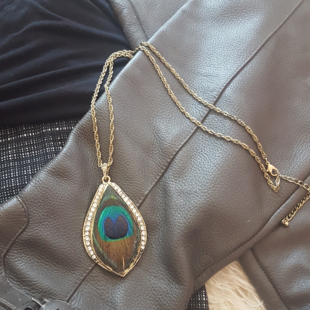 Peacock necklace