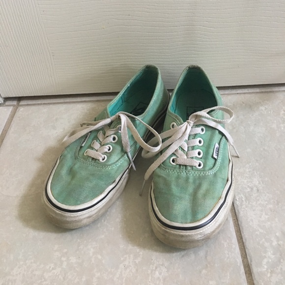 Sparkly mint green vans - Picture 2 of 6