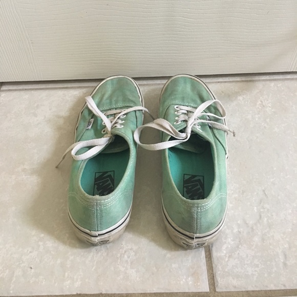 Sparkly mint green vans - Picture 3 of 6