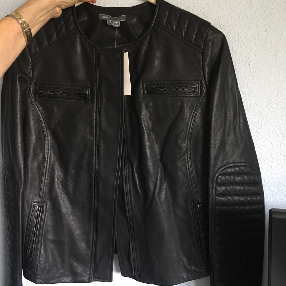 Vince leather Moto jacket