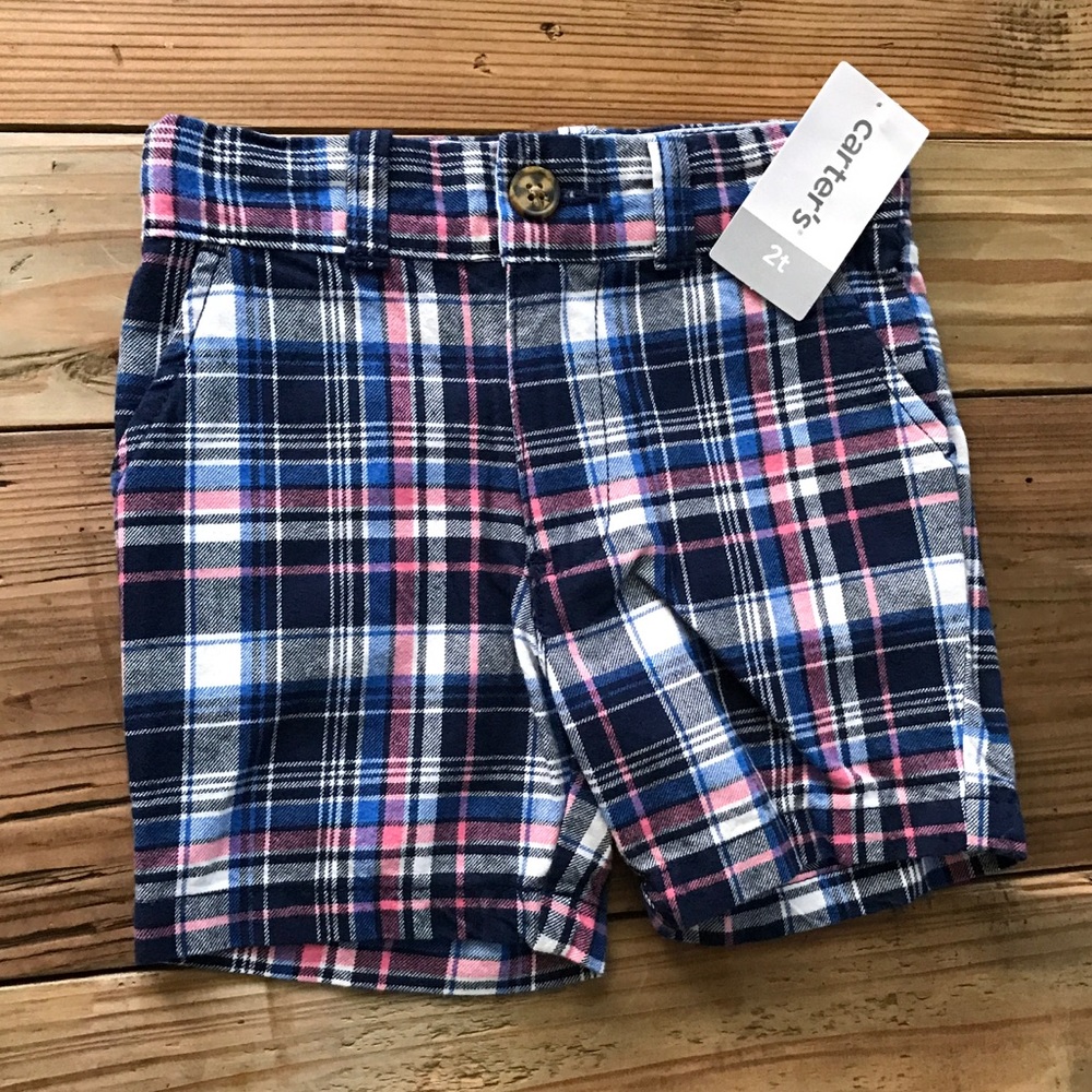 NEW Carters Plaid Shorts