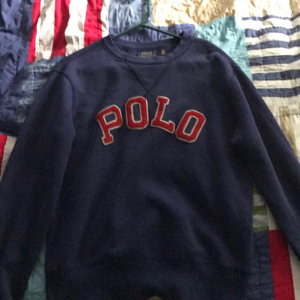 Polo varsity letter crewneck