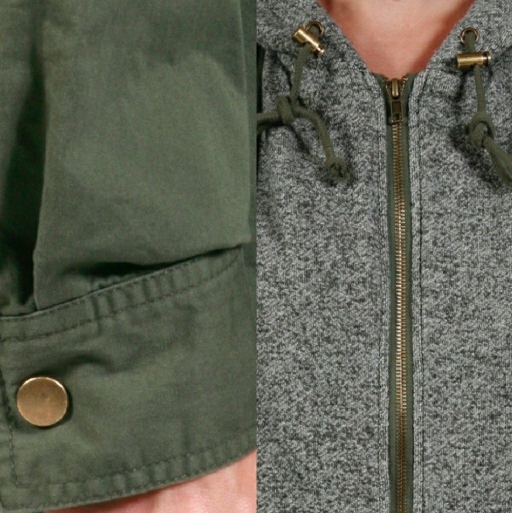 ❣5🌟❣Double layer hooded utility jacket❣ - Picture 3 of 3