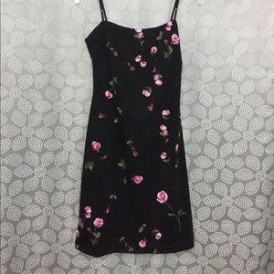 Black and pink floral pattern City Triangles dress