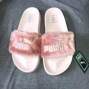 BNIB LIMITED PINK PUMA FENTY SLIDES BY RIHANNA