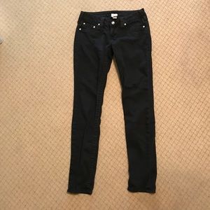True religion skinny black jeans rhinestones 27