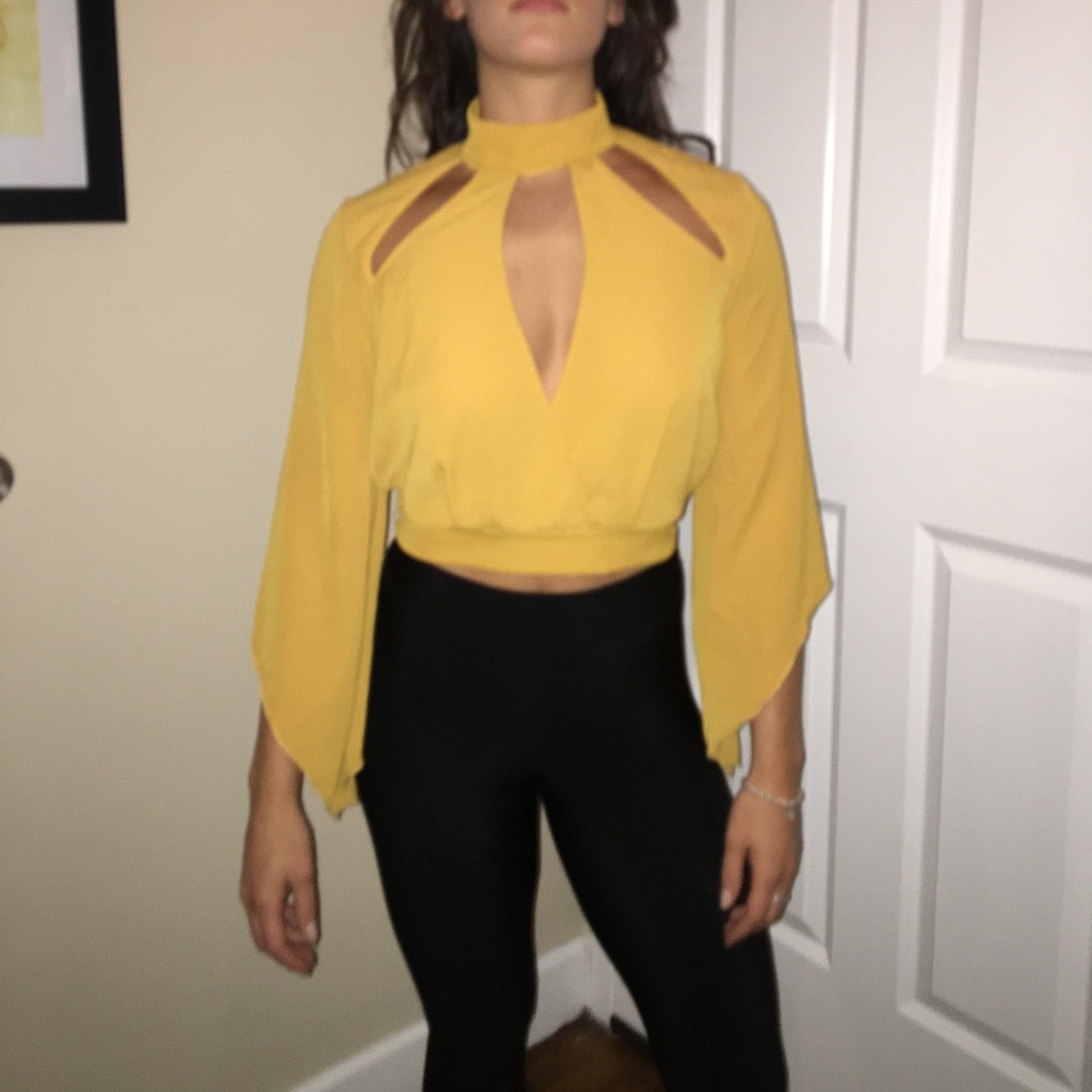 NWT Mustard blouse