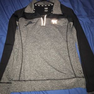 PINK gray and black athletic top