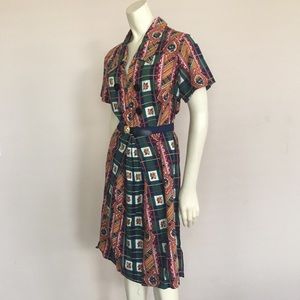 1970s Shirt Dress, size M
