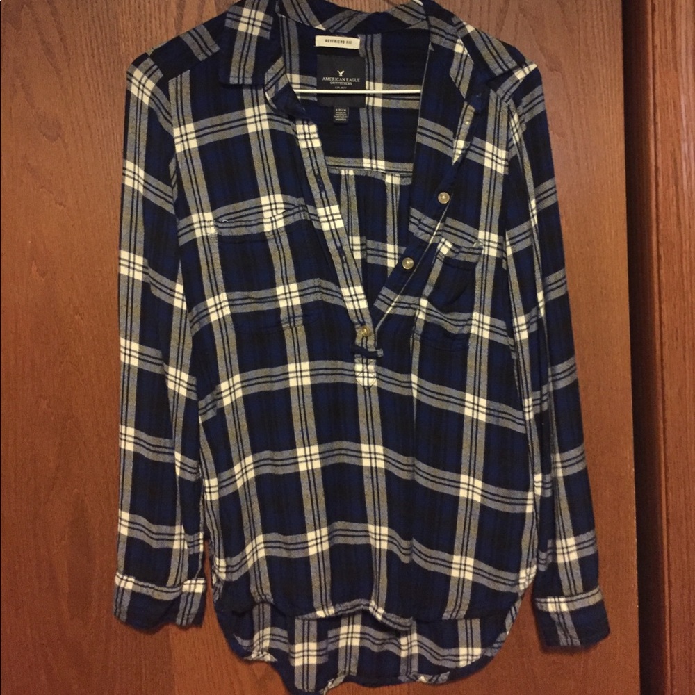 Flannel - half button up
