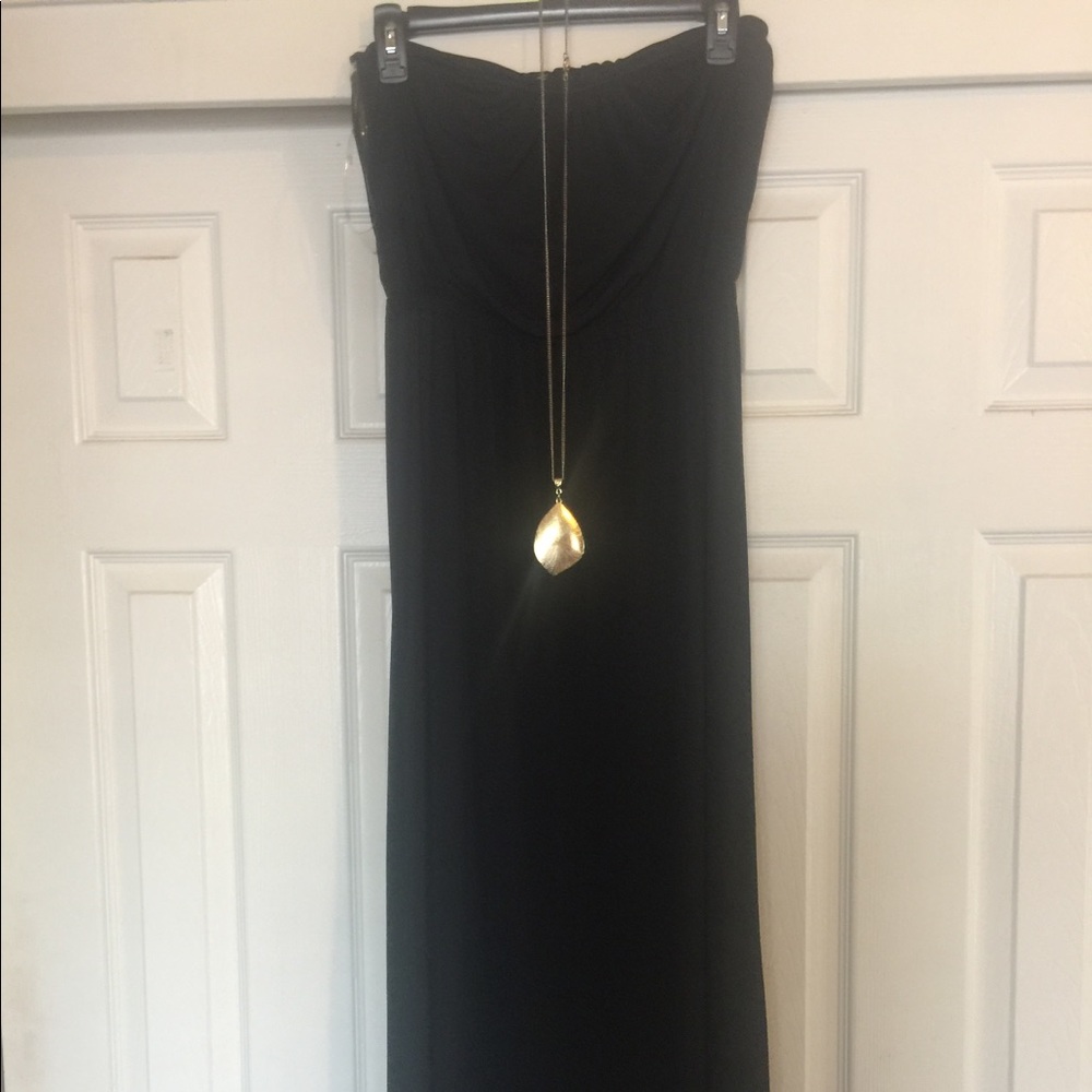 Black maxi dress