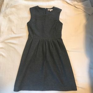 LOFT grey sleeveless dress with diamond pattern