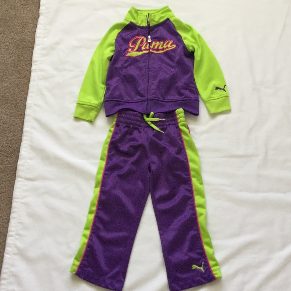 Toddler girls Puma track suit