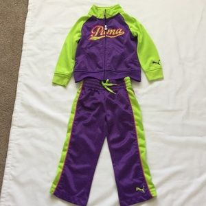 Toddler girls Puma track suit