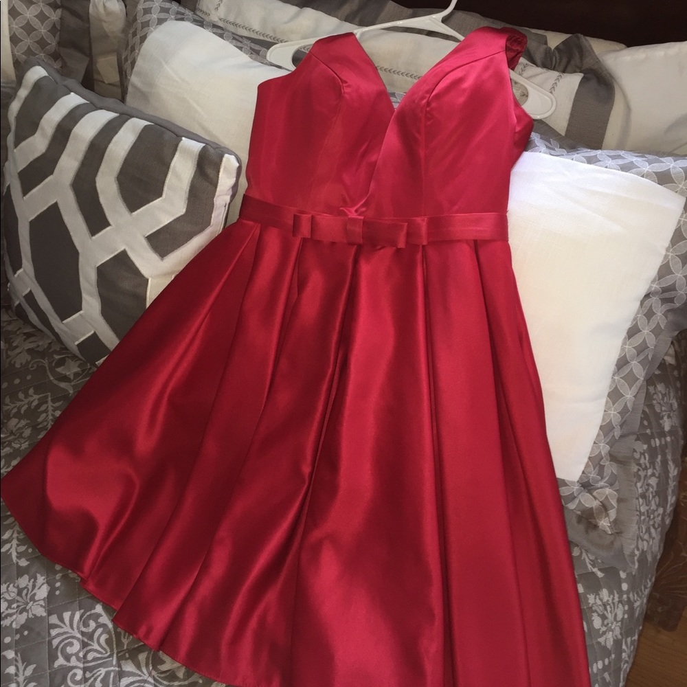 Satin Prom Dress - Picture 2 of 2