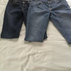 Two Pair of Old Navy "The Sweetheart" jeans.