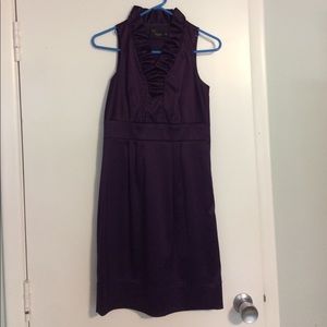 Plum satin dress